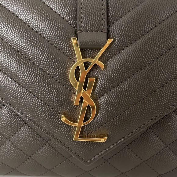 SOLD Saint Laurent YSL Triquilt Envelope Bag Medium - Picture 2 of 12